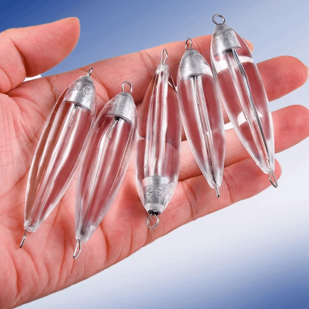 5er-Set Angelbombe im Bombard-Design, langsam sinkend, Wurfhilfe, 8g+3.5g-25g+5g Gewicht, Karpfenköder für das Meeresangeln