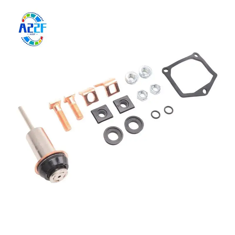 

A22F-Universal Motor Starter Solenoid Repair Rebuild Kit Plunger Contacts Set For Toyota Subaru Honda
