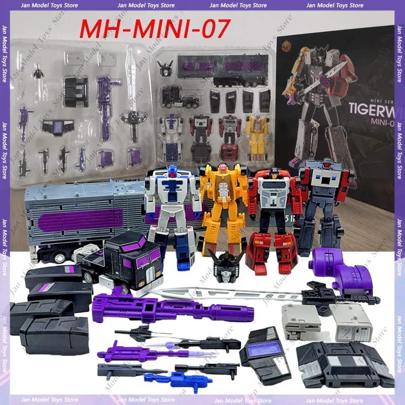 

В наличии трансформация 5в1 МГц игрушки Mh-Mini-07 Mini07 Tigerwing Motormaster Menasor Breakdown Wildrider экшн-фигурка подарочная игрушка