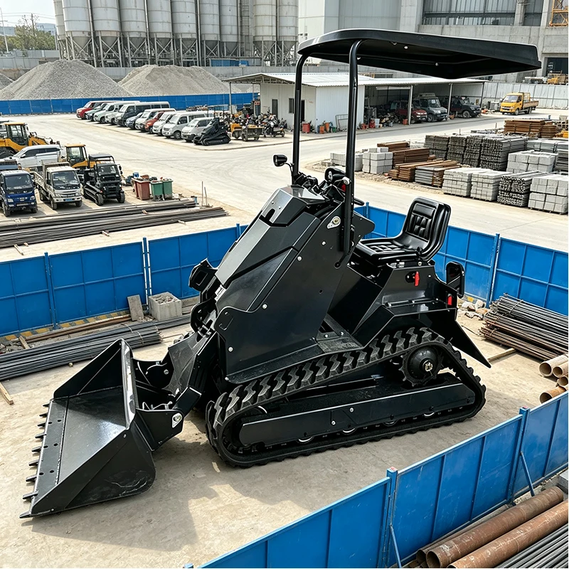 Compact Cab Skid Loader Multifunction Loader Machine with Hydraulic Drive for Construction and Industrial Use