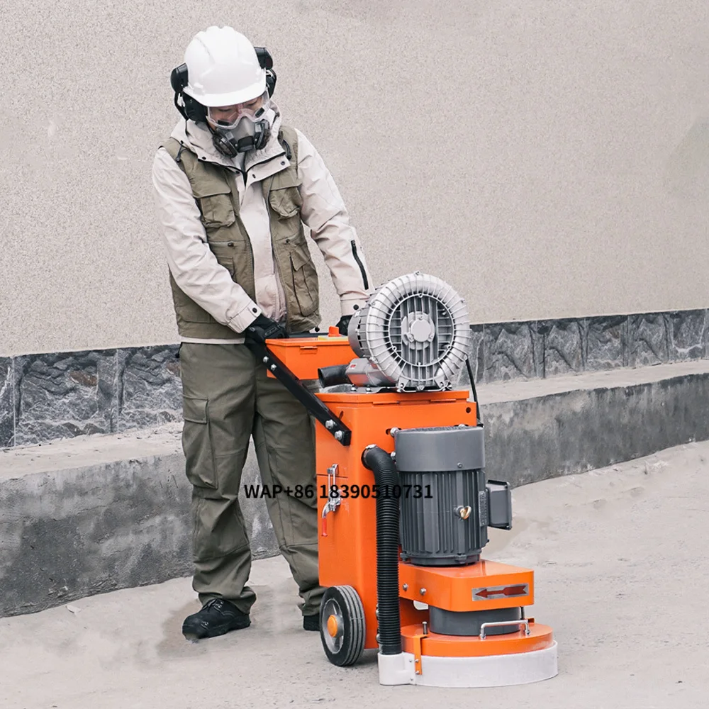 Dust Free Three Head Concrete Polisher Floor Grinding Machine
