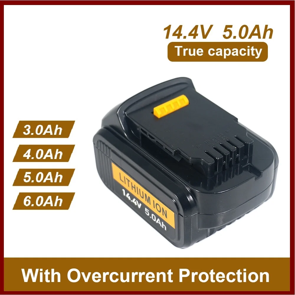 ل ديوالت 14.4 فولت 3Ah 5Ah 6Ah بطارية ليثيوم بطاريات قابلة للشحن 18650 أدوات DCB140 DCB142 DCD735L2 DCF835C2 DCF835L2 DCL030 #1