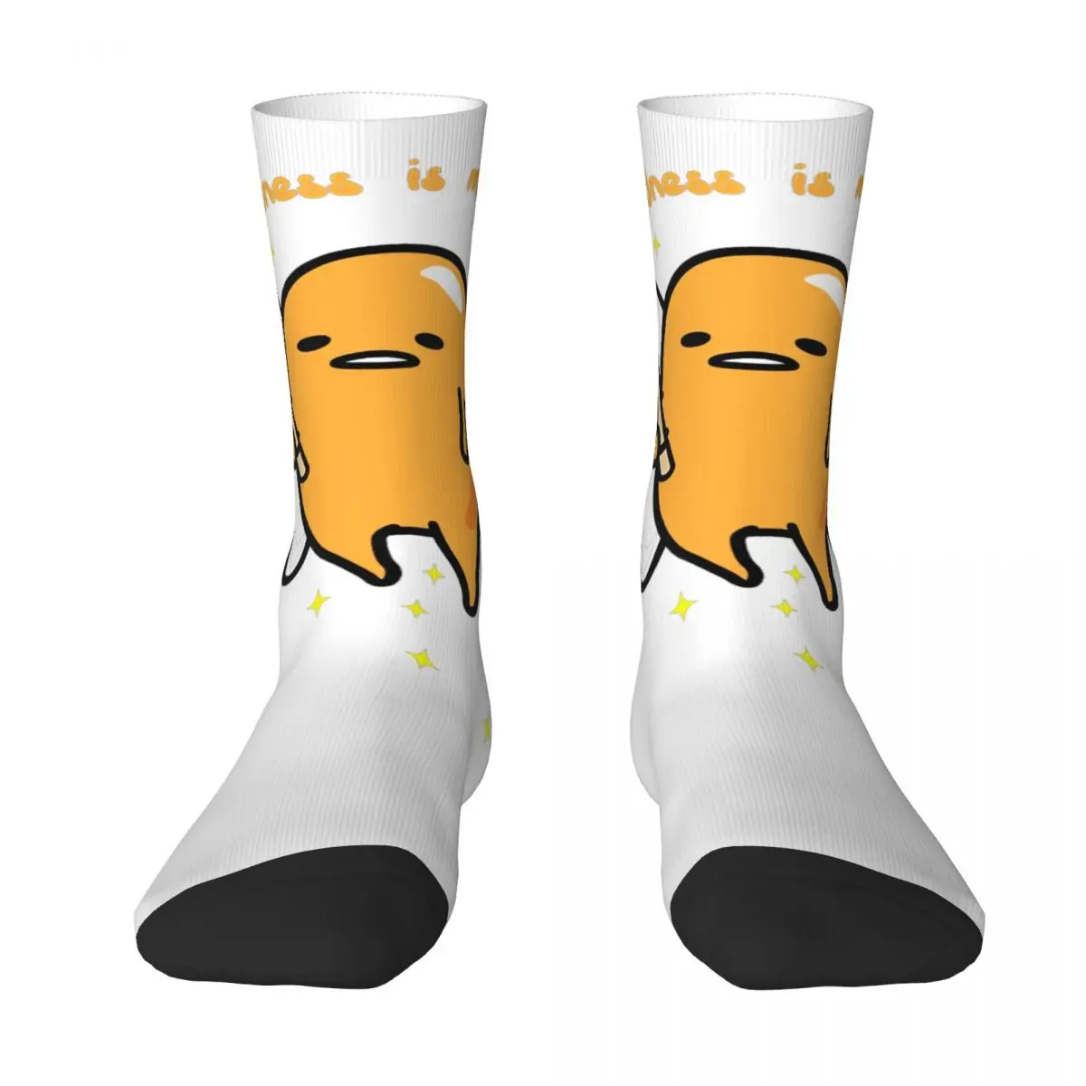 Gudetama-男性と女性のための通気性のある魔法の靴下,スケートボード,暖かい,カジュアル,冬