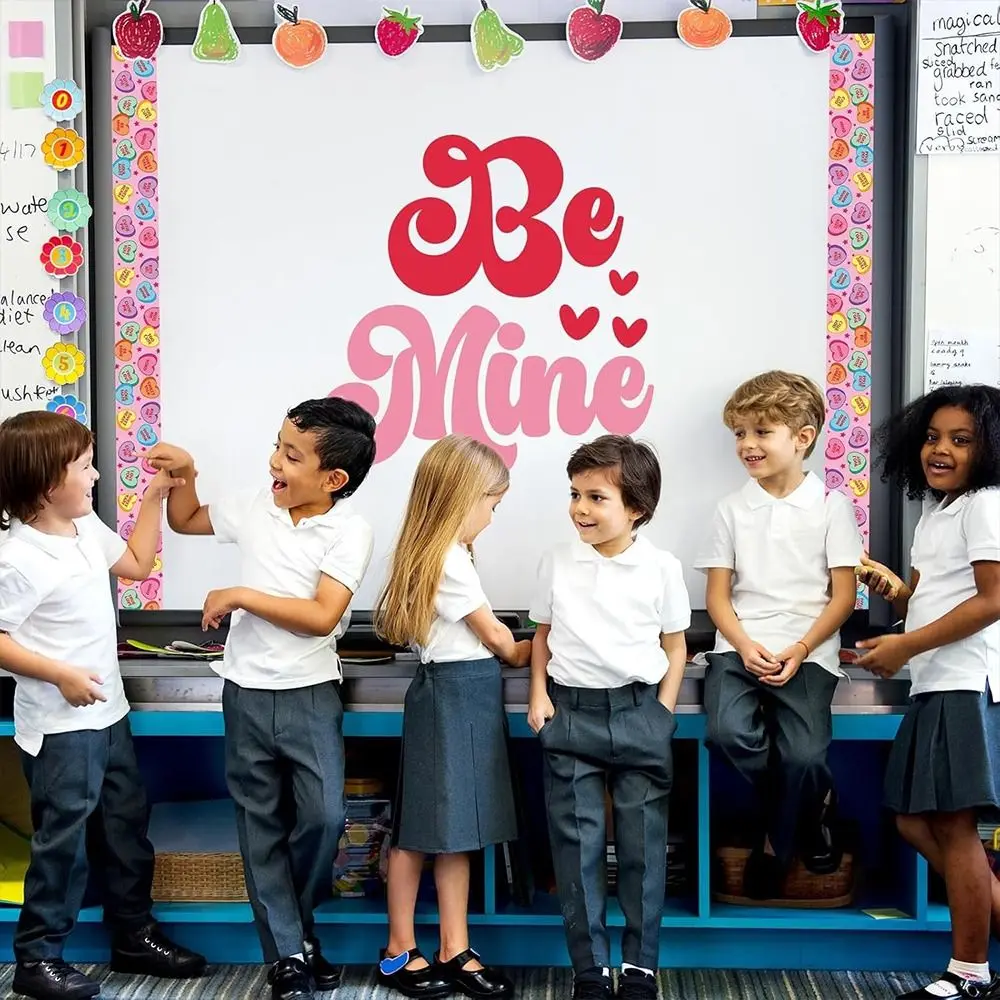 الملونة القوس الحدود ملصق مزخرفة زهرة DIY ملصق الحدود ملصقات ذاتية اللصق الأسود مجلس ملصقات الزخرفية #2