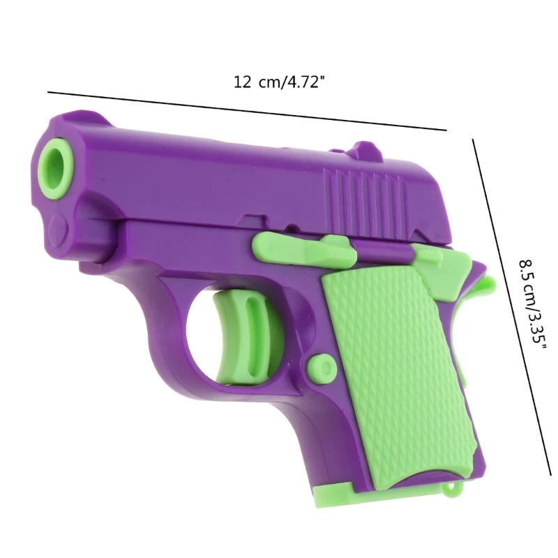 Q0KB 重力フィジェット銃のおもちゃ ミニ 3D プリント ニンジン銃 ストレスおもちゃ 遊び心のあるエンターテイメントおもちゃ 大人 子供用 ハンドセラピー