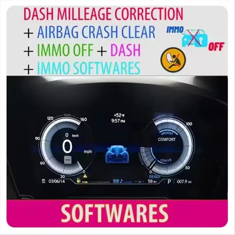 

New IMMOFF for All Car toolsBrands 32 GB Package Software Ecu DASH MILLEAGE CORRECTION+AIRBAGCRASH CLEAR +DASH + IMMO SOFTWARE
