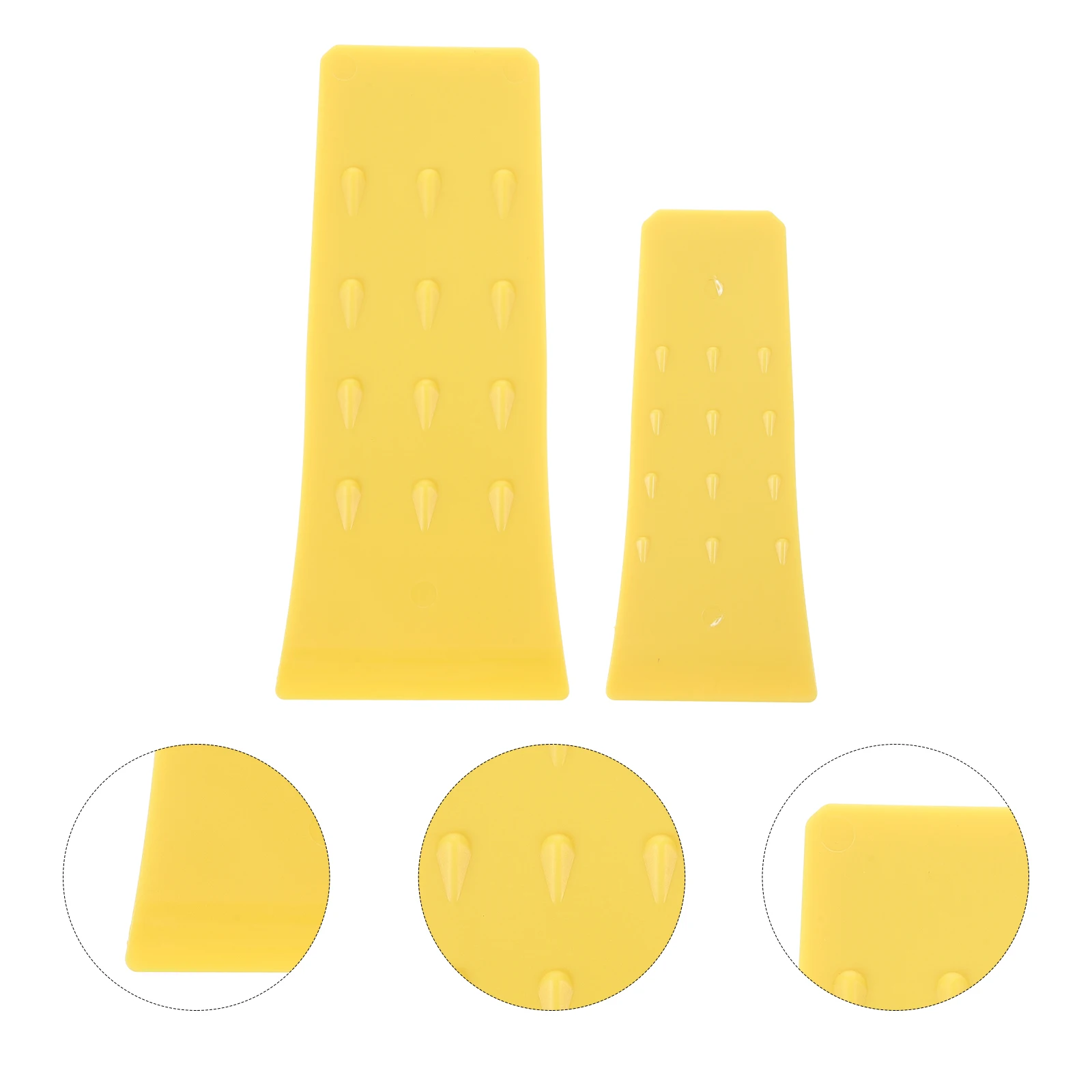 Cunhas de corte de plástico amarelo, 4 unidades, 6 polegadas, 8 polegadas, para corte de árvores, fornecimento de motosserra, acessório, ferramenta divisora