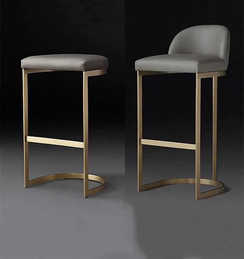 Industrial Bar Chair Wood Minimalist Luxury Gold Kitchen Bar Stools Nordic Chair Industrial Cadeiras De Espera Furniture Fitting image 2