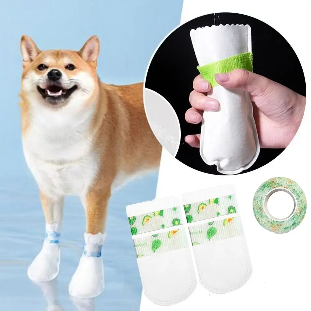 Breathable Pet Disposable Shoe Cover Convenient Waterproof Anti-dirty Cats Dogs Paw Protection Cover Pet Shoes Pet