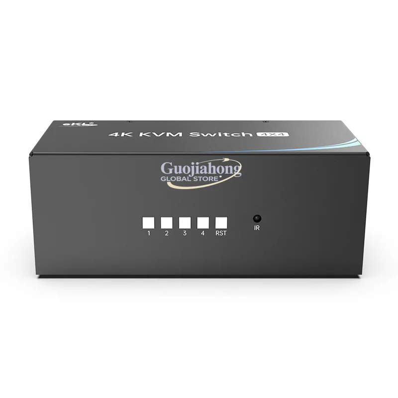 eKL 414HW Seamless   KVM4 In 4 Out Switcher Audio Separation 4K@30Hz USB3.0