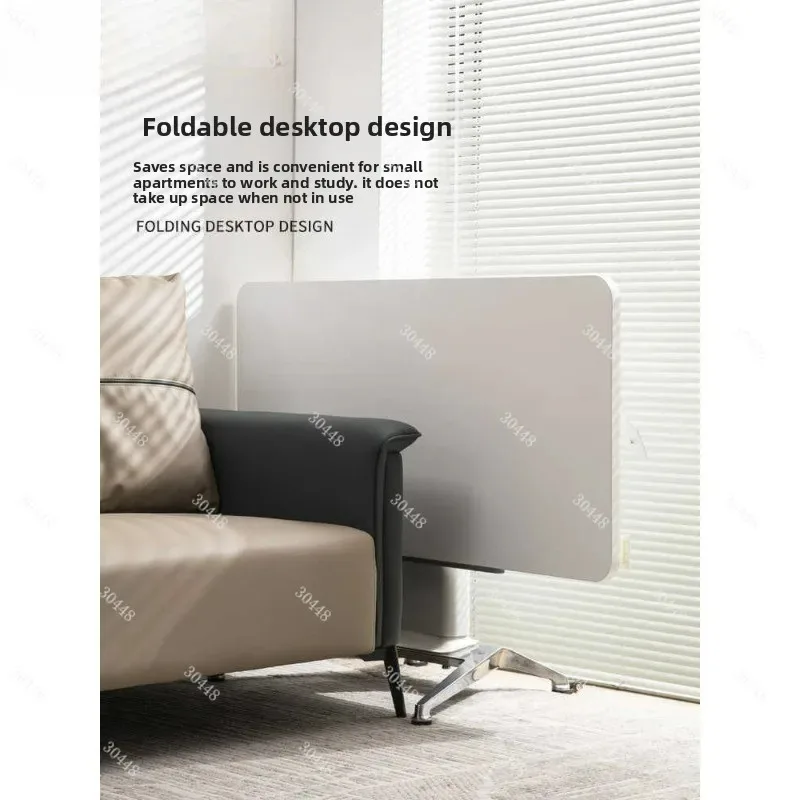 Adjustable Height Mobile Workbench Pneumatic Office Desk Flip Drawing Table Home Study Computer Desk