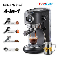 Coffee Machine Capsule Coffee Maker Italian Espresso Coffee Machine Semi-automatic Steam Milk Foam Coffee Maker