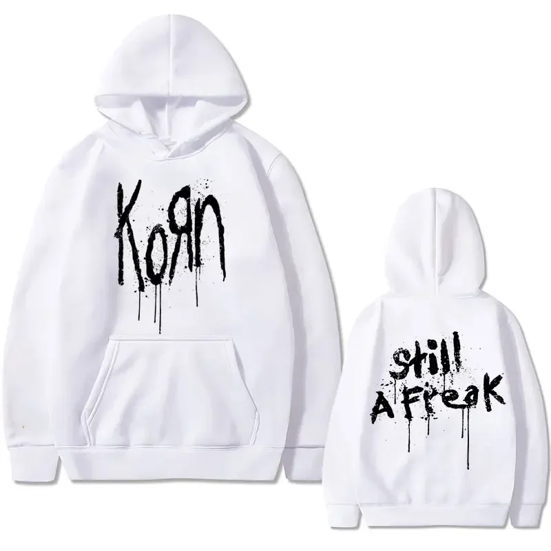 Rock Band Korn Music Concert WORLD TOUR Graphic Hoodie Autumn Winter Men Oversized Clothes Coat Unisex Vintage Gothic Sweatshirt