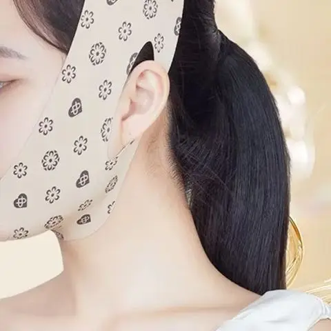 Redutor de queixo duplo, bandagem de emagrecimento facial em forma de v, cinta de máscara, cinto de levantamento facial, cinta fina, anti-rugas, ferramenta de cuidados com a pele