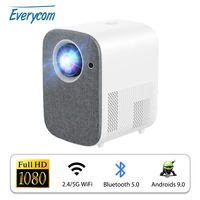 Everycom L8A L8W LED Projector Full HD Home Theater Cinema 6000 Lumens Projectors WIFI Android Portable Beamer MINI Smart TV