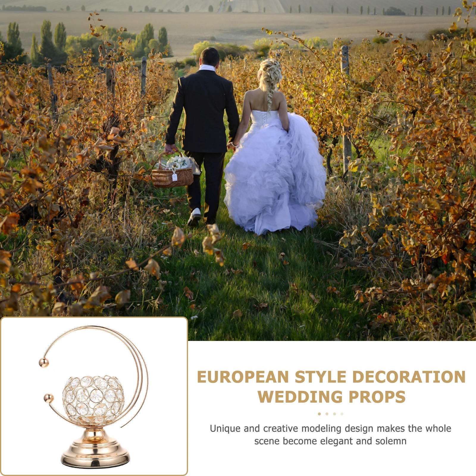 Moon Candlestick Decorative Iron Candleholder Metal Tabletop Adornment Elegant Wedding Party Home Decor High Holders