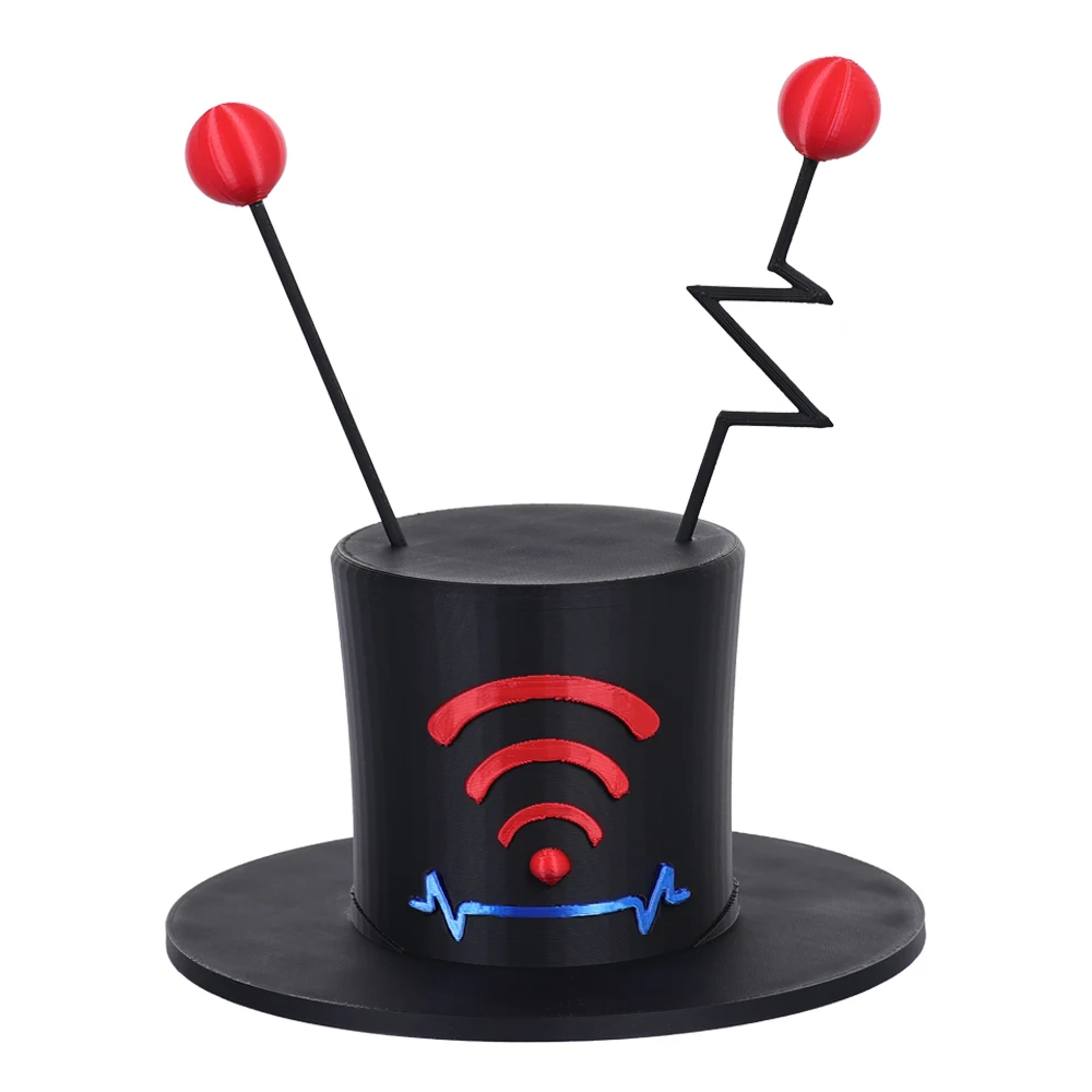 Vox Hut Cosplay Kappe Anime Cartoon Hotel Roleplay Kopfbedeckung Requisiten Männer Kopfbedeckung Outfits Halloween Karneval Kostüm Zubehör