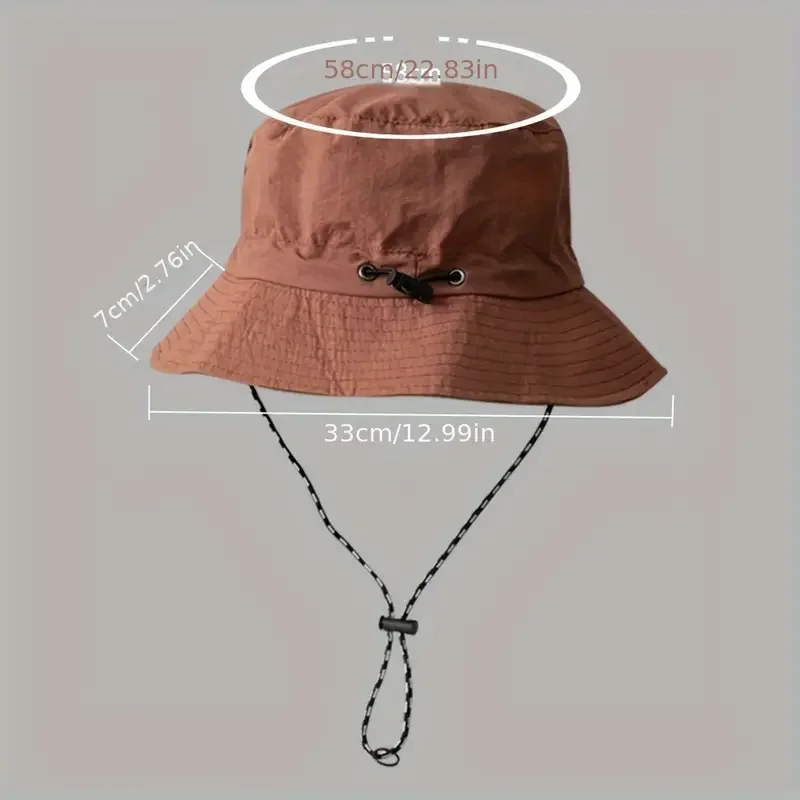 1 Piece Waterproof Fisherman Hat Sunshade Hat for Outdoor Activities Summer Thin Quick Drying Outdoor Mountaineering Hat