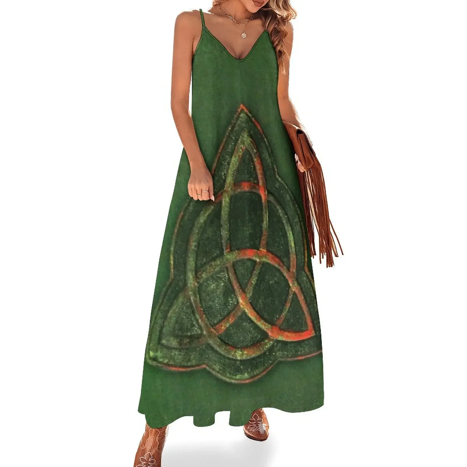 

Book of Shadows - Charmed Triquetra Design Sleeveless Dress elegant women's dresses for wedding elegant women's sets