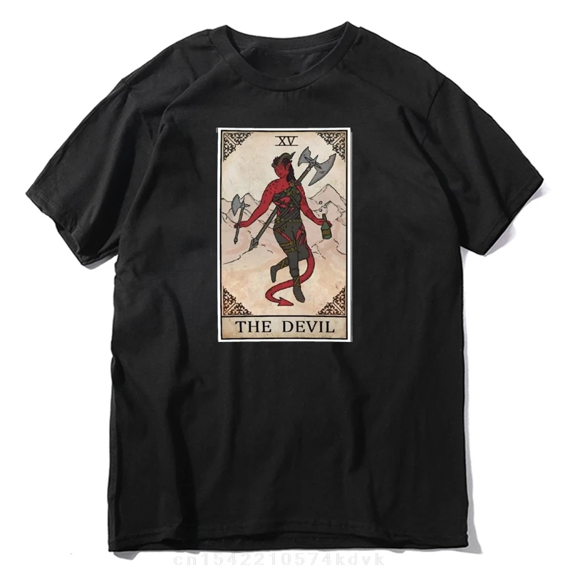Baldurs Gate 3 Karlach Tarot T-shirt Aesthetic clothing aesthetic clothes summer tops black t-shirts for men