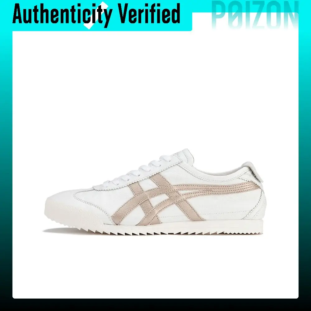 Onitsuka Tiger MEXICO 66 Deluxe, Zapatillas Casuales de Caña Baja para Mujer, Color Oro Rosa, Versión Japonesa 1182A288-102