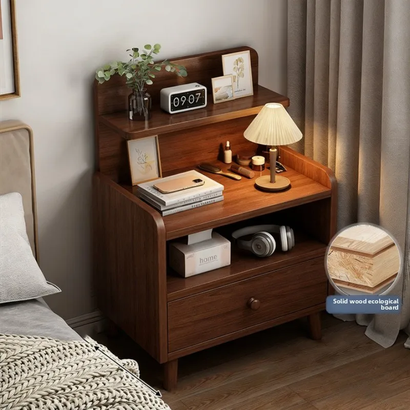 

Новая модель: современная простая прикроватная тумбочка для спальни, антикварная, маленькая, многоярусная, с выдвижными ящиками, стеллаж для хранения, приставной шкафчик