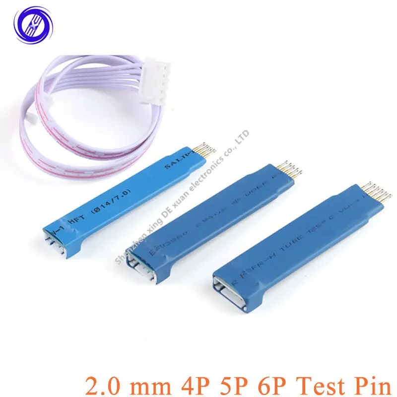 2.0mm  3P 4P 5P 6P 8P Test Needle Spring  Program Support STC STM32 STM8 Machine Burn Write Microcontroller Programming