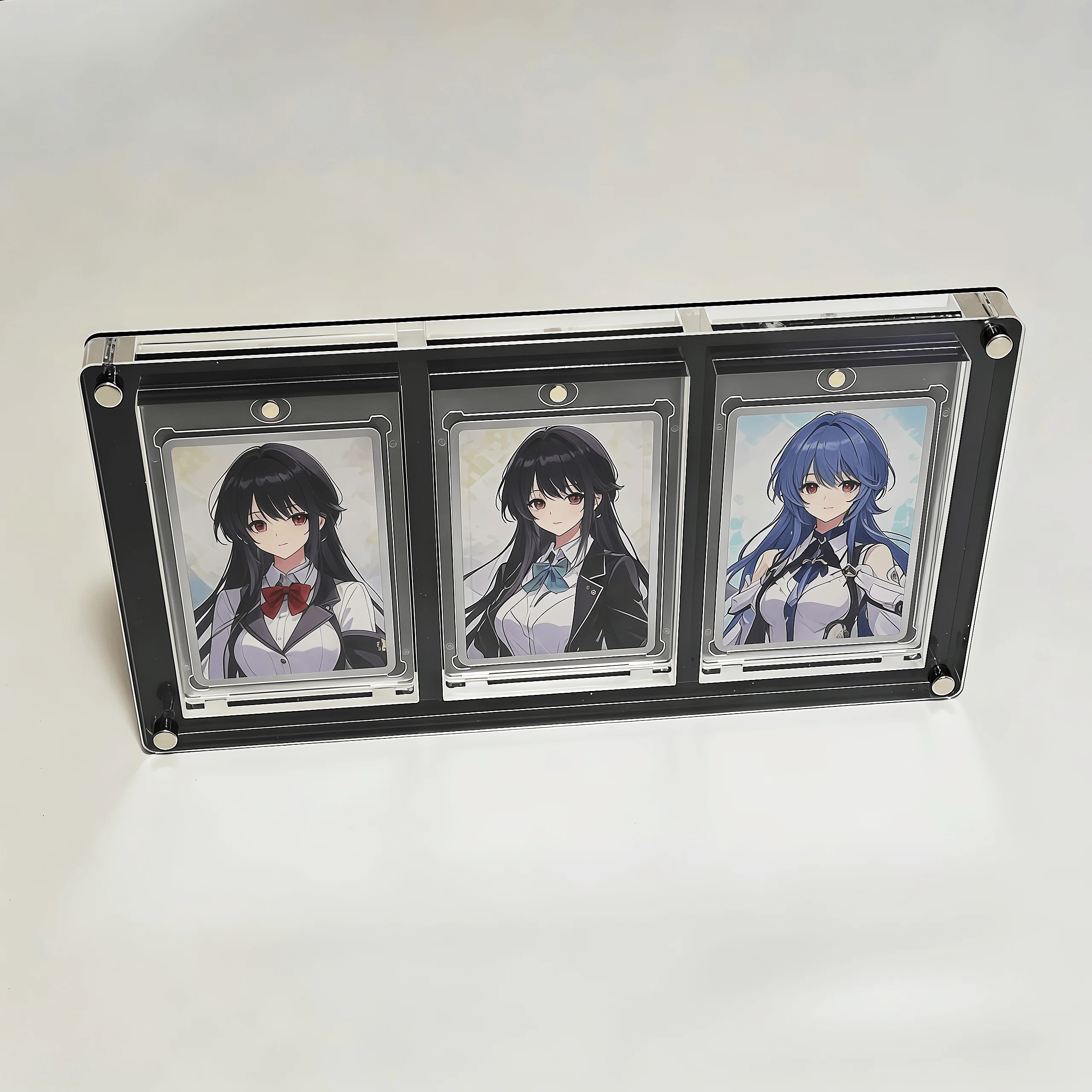 35PT Card Display Stand Extra-thick Polaroid Picture Frame Can Be Put Collection Card Pokemon/Yu-Gi-Oh/P.A Black Brick