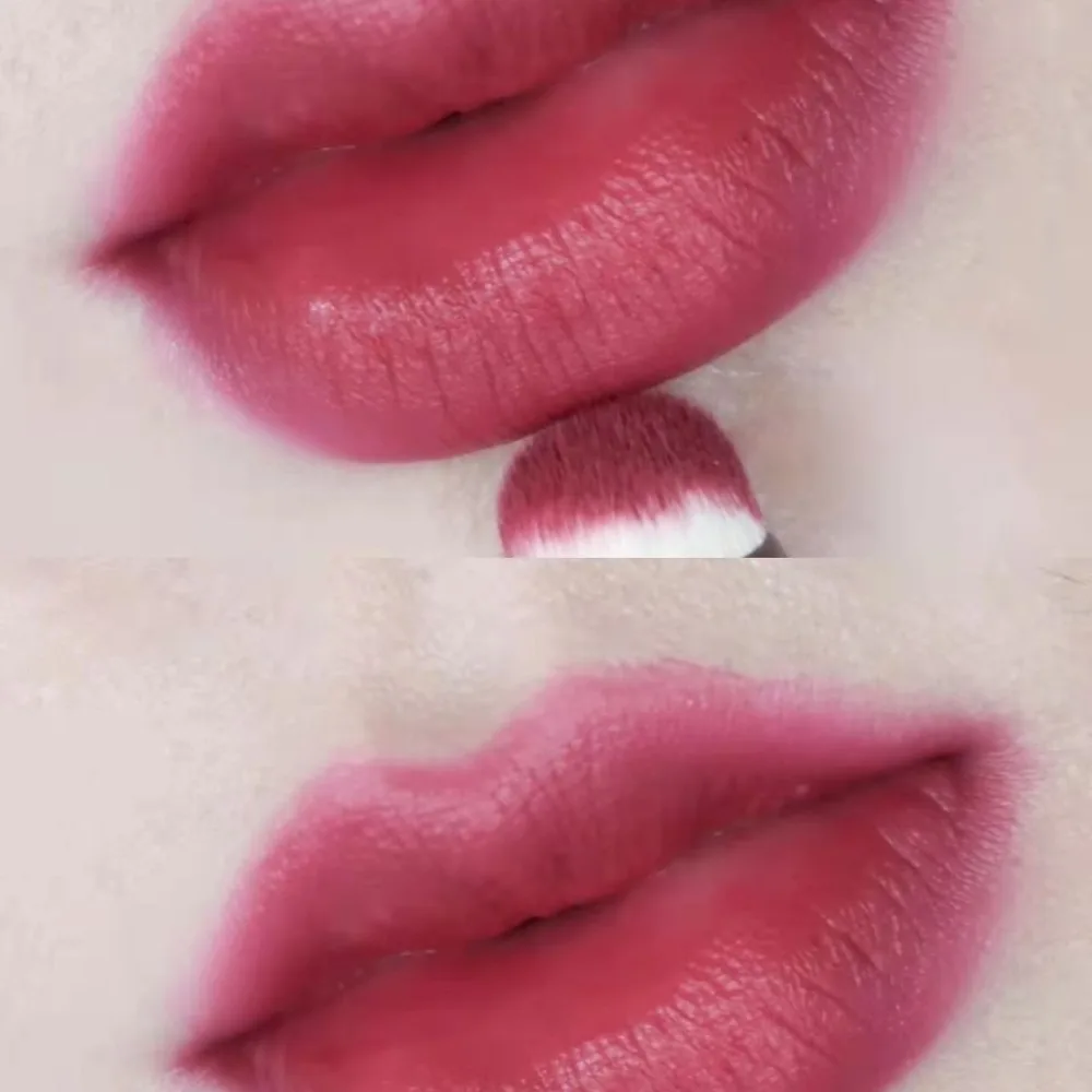 プロフェッショナルリップブラシ多機能ファンデーション輪郭メイクブラシリップスマッジング口紅染色コンシーラーブラシ