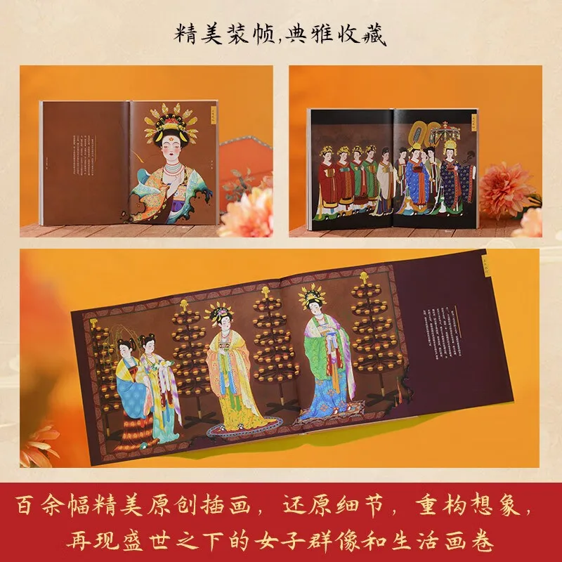 Imagem -05 - Livro de Arte para Adultos Tang Dynasty Women Life Scroll Painting Drawing For Ladies