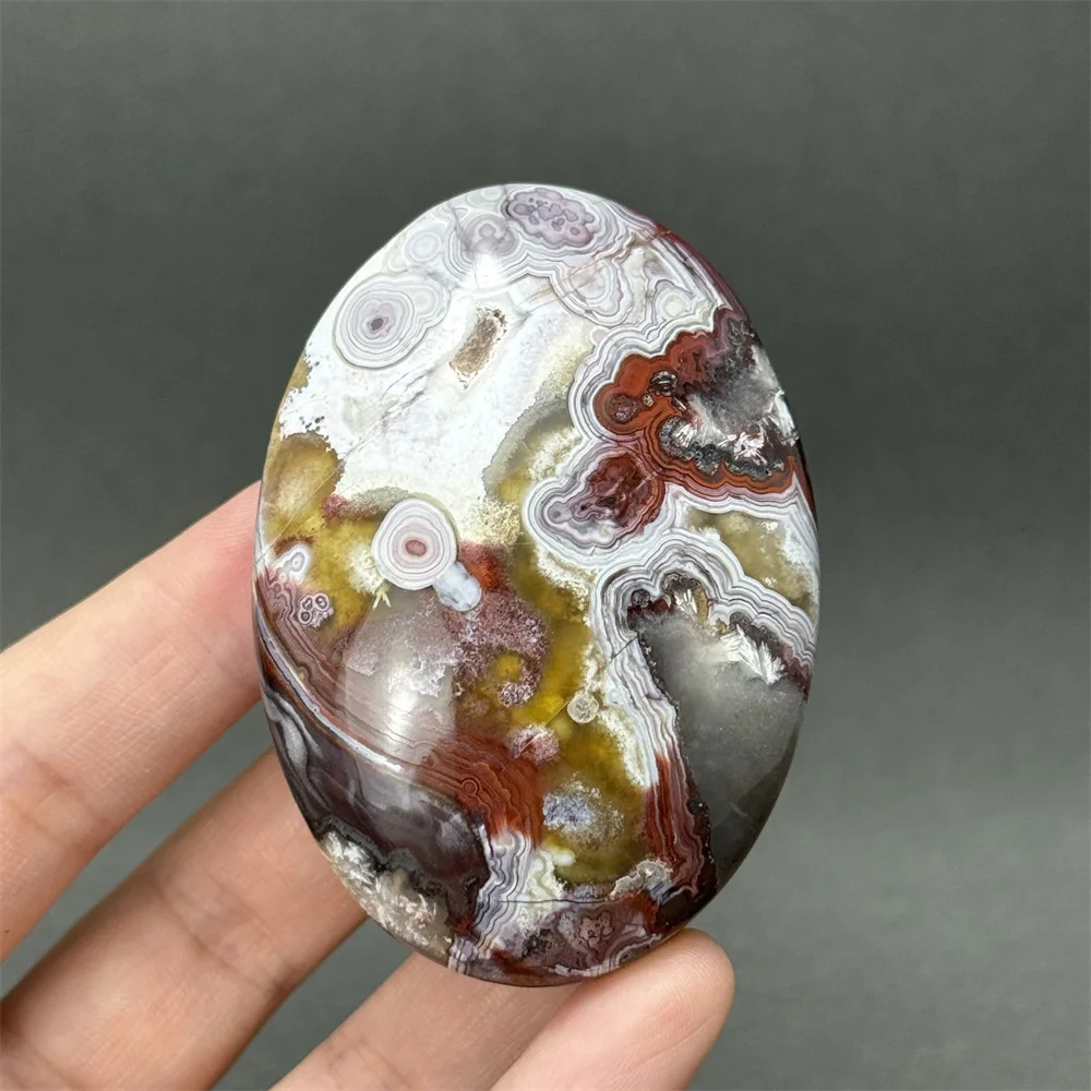 

Natural Mexican Agate Palm Playing Quartz Reiki Healing Witchcraft Meditation Spiritual Energy Home Feng Shui Decoration Gift