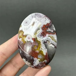Natural Mexican Agate Palm Playing Quartz Reiki Healing Witchcraft Meditation Spiritual Energy Home Feng Shui Decoration Gift
