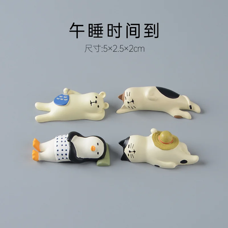 Japan Zakka Scene Decoration Beer Cat Penguin Desktop Decoration Miniature Figurines Bookshelf Decoration Collectible Gifts