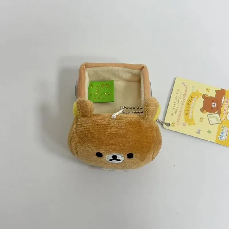 Kawaii Rilakkuma Cute Cartoon Car Plush Toys Anime Doll Accessories Backpack Keychain Friends Birthday Gift Creative Peripherals