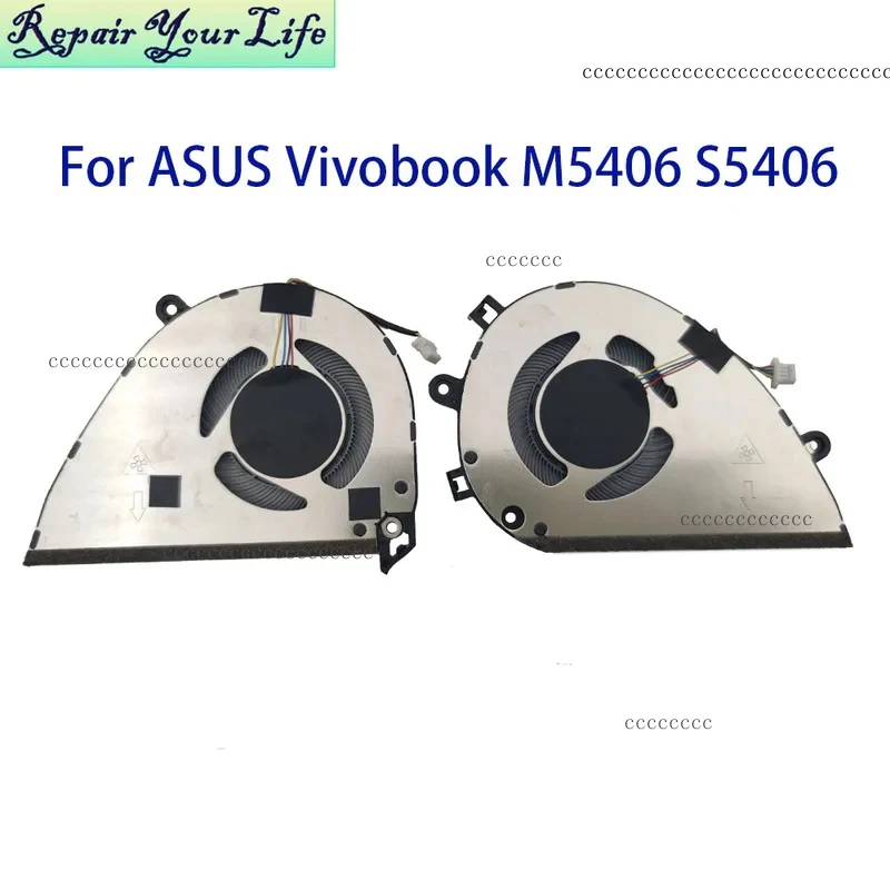Ventilador de refrigeración para CPU y GPU, para ASUS Vivobook S 14 OLED M5406 S5406 M5406NA S5406KA 13NB1490M01011 13NB1490P02011, ventiladores refrigeradores para portátiles