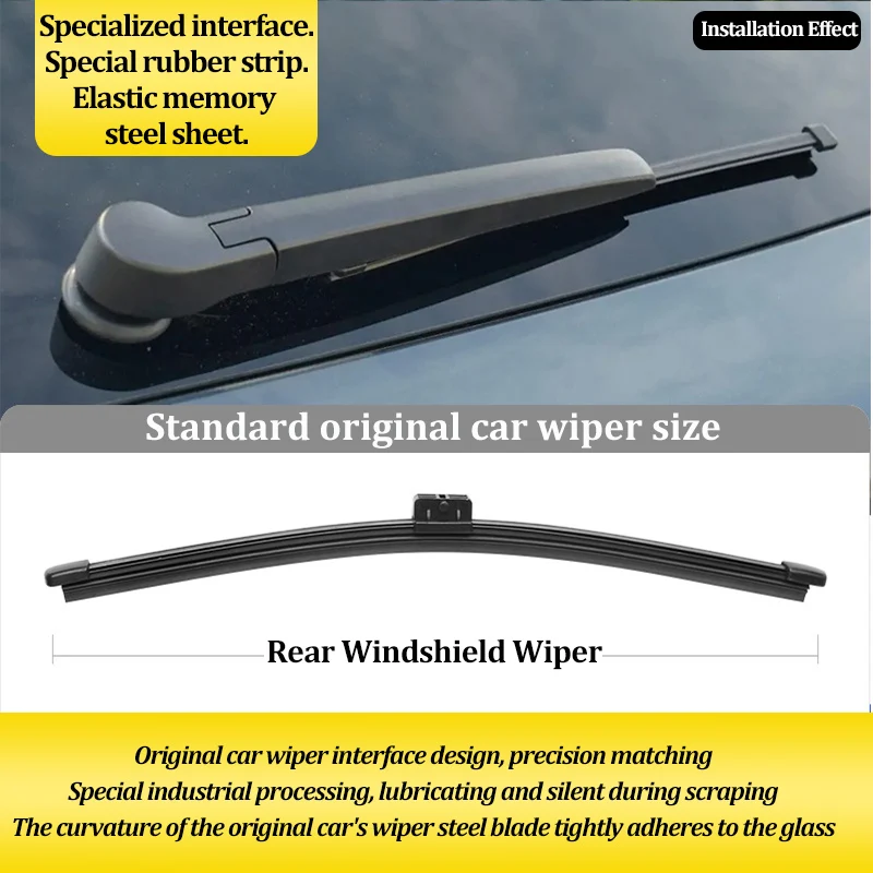 LINNUNU Fit for Geely Monjaro Xingyue L Car Styling U Frameless Bracketless Rubber FrontRear Windshield Wiper Blades Accessories