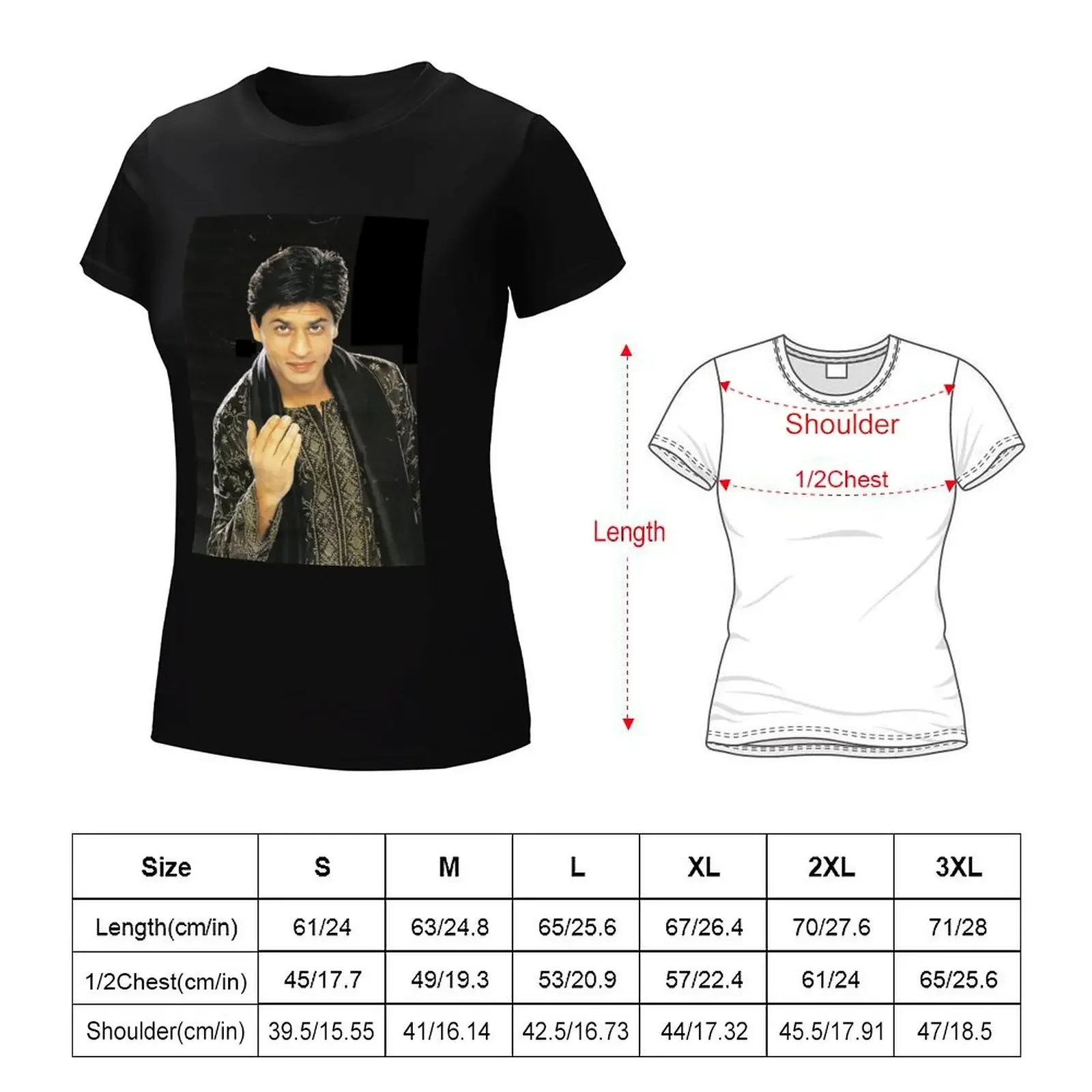 shahrukh khan young T-Shirt cute clothes Aesthetic clothing female Blouse Woman T-shirts