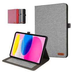 Case For Coque iPad 10th Generation Case 2022 10 9 inch Soft Fabric Stand Flip Cover For Funda iPad 10 Generation Case 10.9