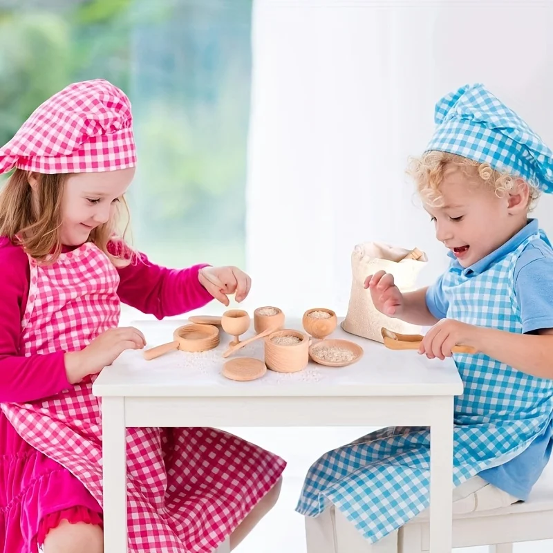 Sensory Enlightenment and Puzzle Simulation Kitchen,  Home Experience Toys, Early Education Wooden Toys,Christmas Gifts