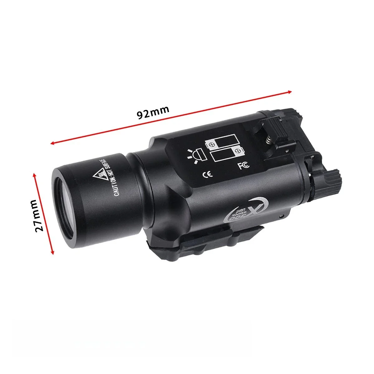 Surefire X300 X300U With Switch Remote Pressure Set Ultra-A Flashlight Momentary Constant Mode Fit 20mm Picatinny Rail Aluminium