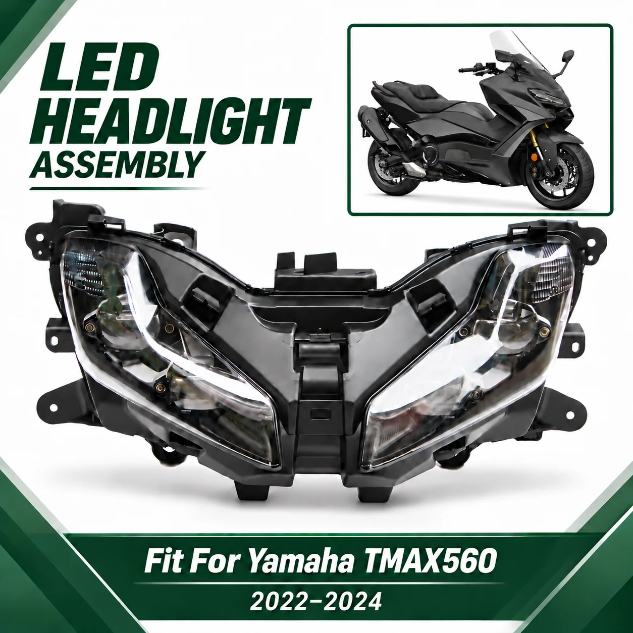 TMAX560 Headlight Fit For YAMAHA TMAX 560 T-MAX560 2022 2023 2024 Headlamp Assembly Head Light Lamp
