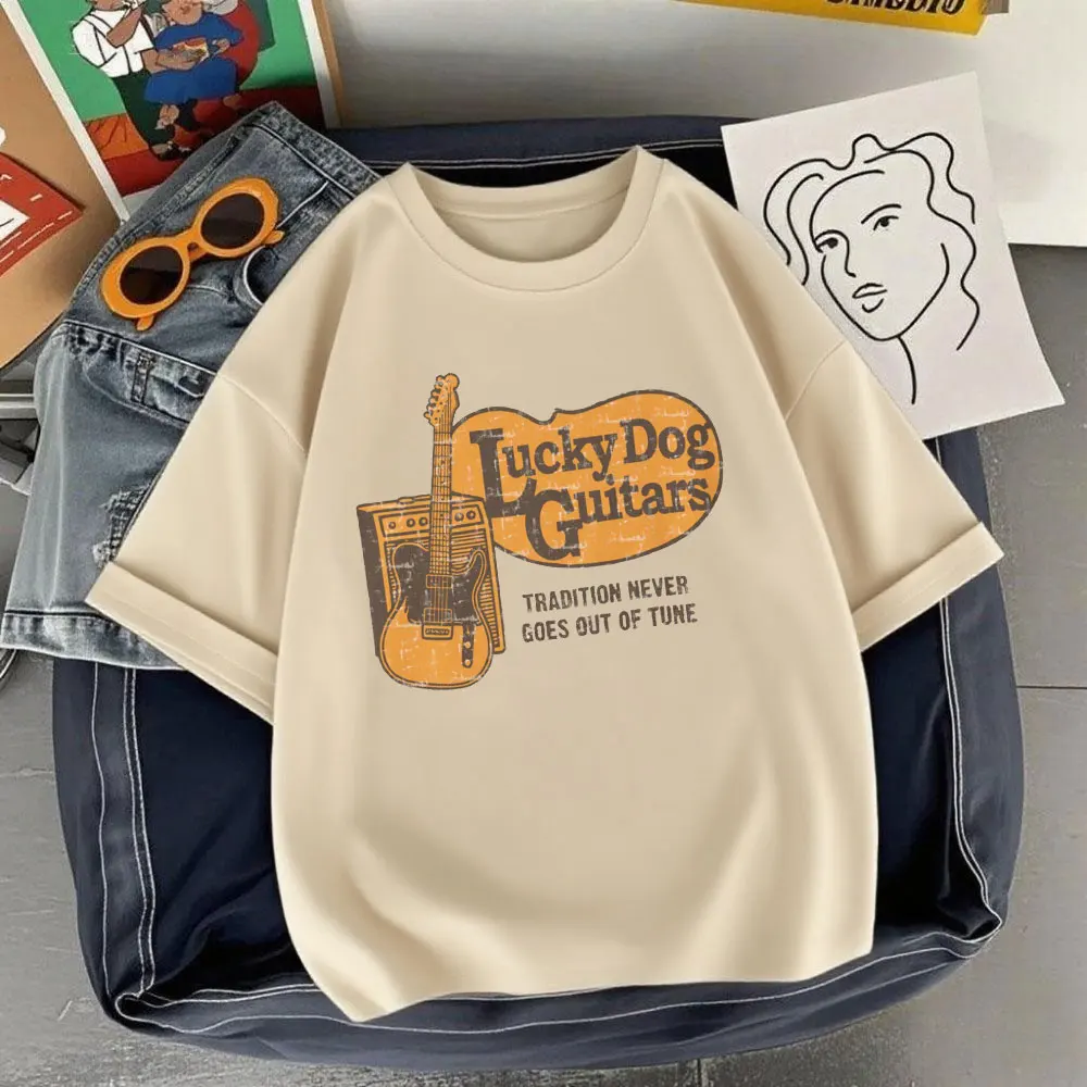 لاكي دوج القيثارات التقليد لا يخرج أبدًا من لحن 2025 تي شيرت ميريكا كونتري ستور موسيقى الريف قمصان تينيسي للرجل #4