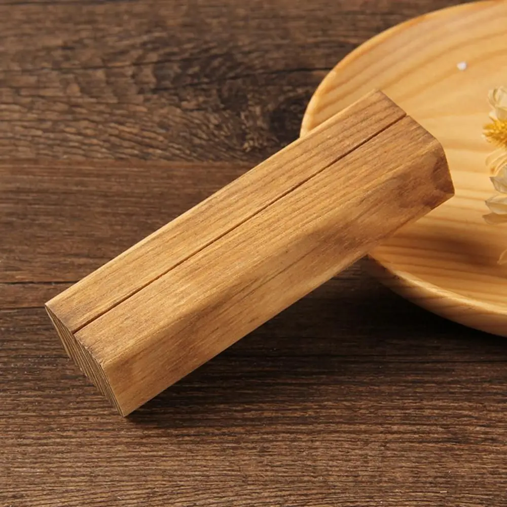 Events Wedding Wooden Elegant Table Number Rustic Display Stand Decoration Note Holder Place Card Holder