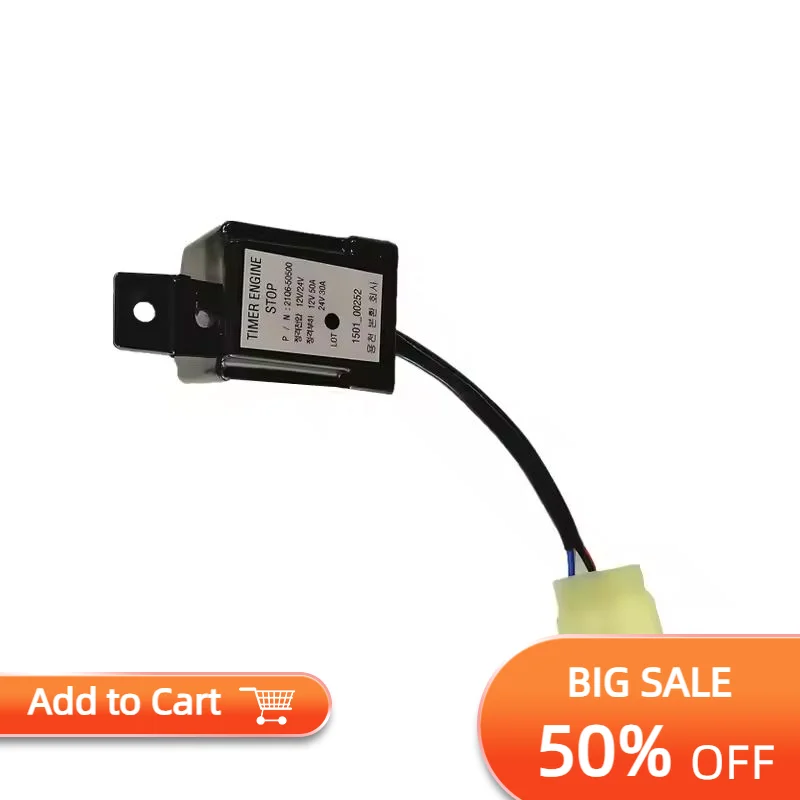 

The Timer Relay 21q6-50500 Fits Hyundai Excavators R225-9, R265-9, R275-9, And R305-9 Is A High-quality Excavator Spare Part