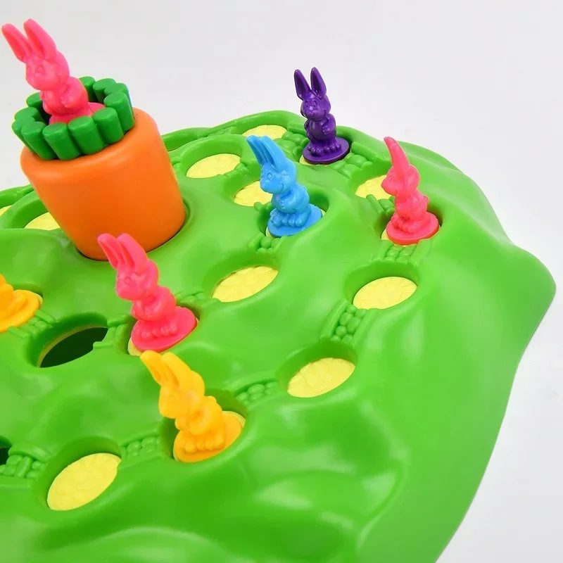 Lapin piège jeu jouet lapin Cross Country course filature navet goutte jeu de société jouet éducation précoce enfants jeu de société jouets