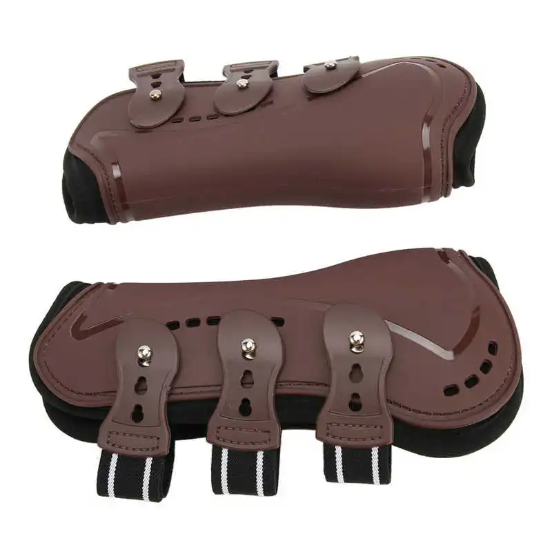 Horse Front Leg Boots Breathable Impact Resistant Prevent Slip Horse Leg Guard for Training Jumping Riding