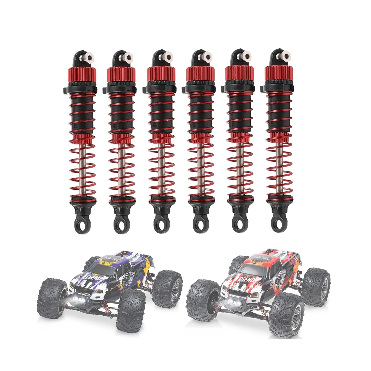 6Pcs Front and Rear LG-ZJ03 for Legend 1/10 RC Car Spare Parts Accessories