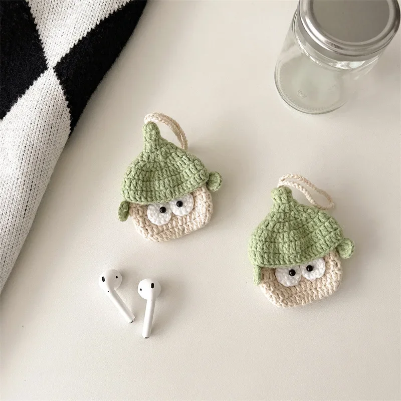 

Cute Knitted Cartoon Universal Headphone Case for Apple AirPods 1 2 3 4 Pro Pro2 Cases Cover IPhone Bluetooth Earbuds Earphone