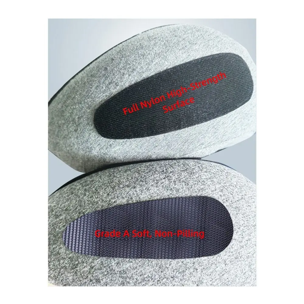 Portable Detachable Cover Travel Neck Pillow Memory Foam Hooded Feature Travel Bag Pillow U-Shaped Headrest Home Use