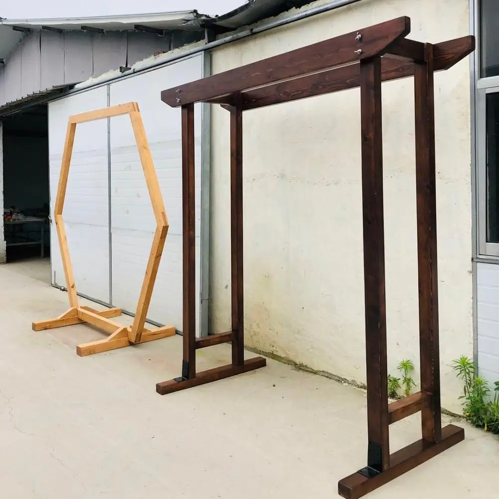 

Wooden Wedding Ceremony Arch for Outdoor Event Party